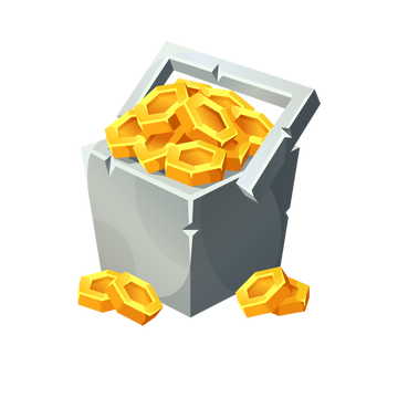 Bucket of Coins (2500C)